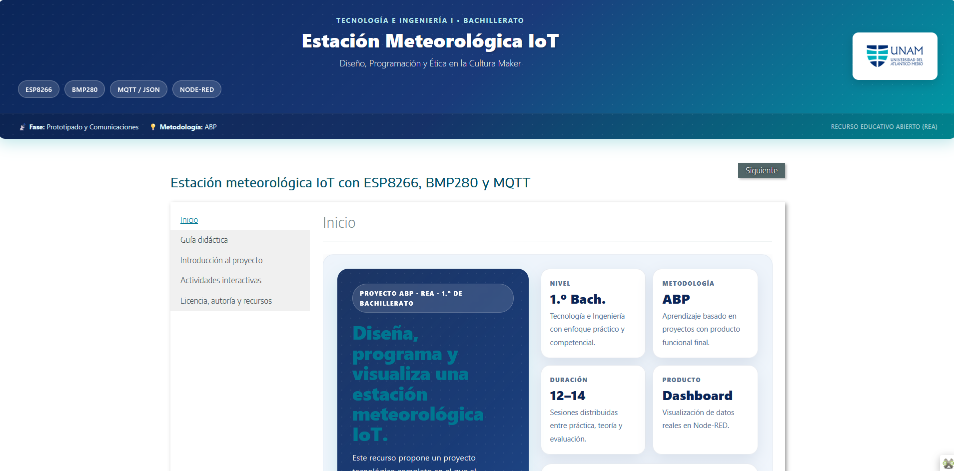 Vista previa de la Guía Didáctica IoT con ESP8266